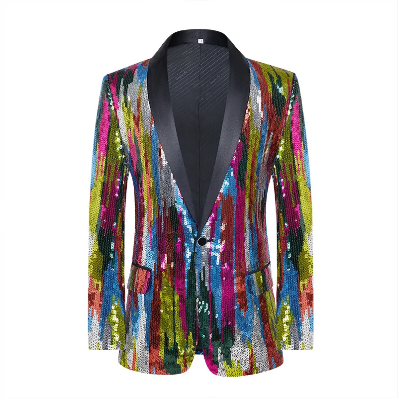 Men's Camouflage Sequin Performance Suit, Host Singer Dress, Stage Performance, Nightclub, Bar Fashion Suit
Men's Camouflage Sequin Performance Suit, Host Singer Dress, Stage Performance, Nightclub, Bar Fashion Suit