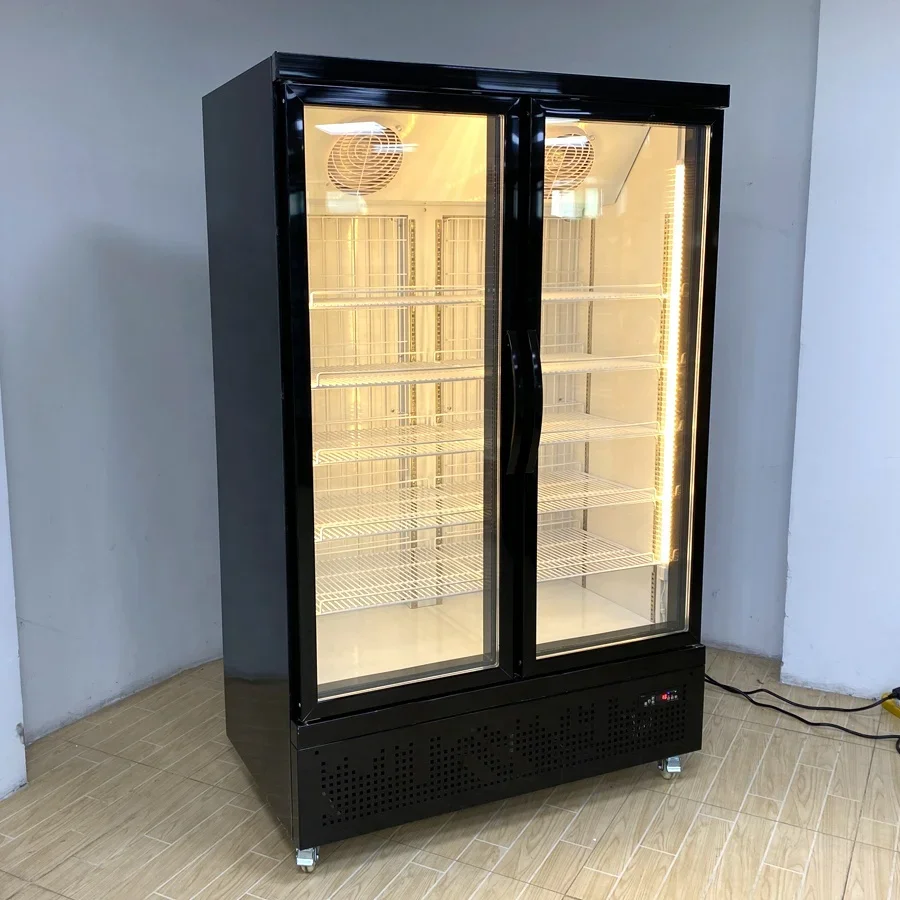 Commercial Bottom Mounted Double Glass Doors Upright Display Freezer Showcase
Commercial Bottom Mounted Double Glass Doors Upright Display Freezer Showcase