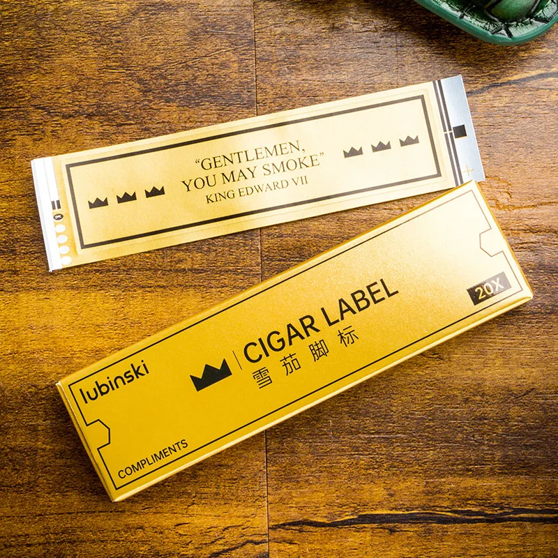 Cigar Foot Label Decorative Wrapper Sticker Fixing Cigar Wrapper Cigar Wrapper Cracking Tag Smoke Label DIY Accessory
Cigar Foot Label Decorative Wrapper Sticker Fixing Cigar Wrapper Cigar Wrapper Cracking Tag Smoke Label DIY Accessory