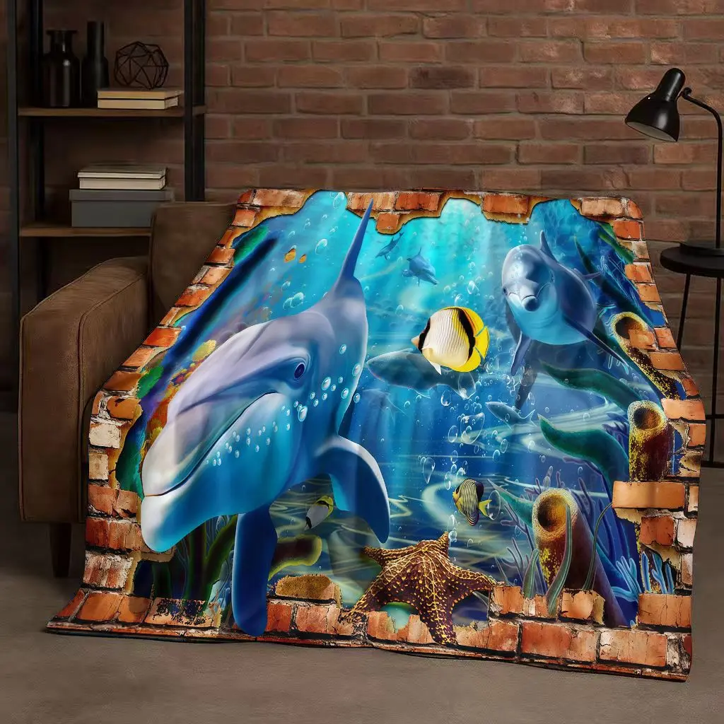 New 3D Illusion Underwater World Breaking Wall Flannel Blanket,Ultra Soft Warm Plush Throw for Home Bedroom Bed Sofa Cover Gift
New 3D Illusion Underwater World Breaking Wall Flannel Blanket,Ultra Soft Warm Plush Throw for Home Bedroom Bed Sofa Cover Gift