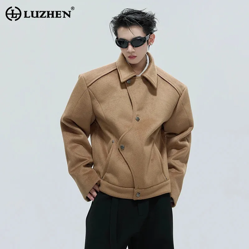 LUZHEN Original Asymmetric Placket Design Solid Color Casual Fleece Coat Men 2025 New High Quality Handsome Male Jacket JY4823
LUZHEN Original Asymmetric Placket Design Solid Color Casual Fleece Coat Men 2025 New High Quality Handsome Male Jacket JY4823