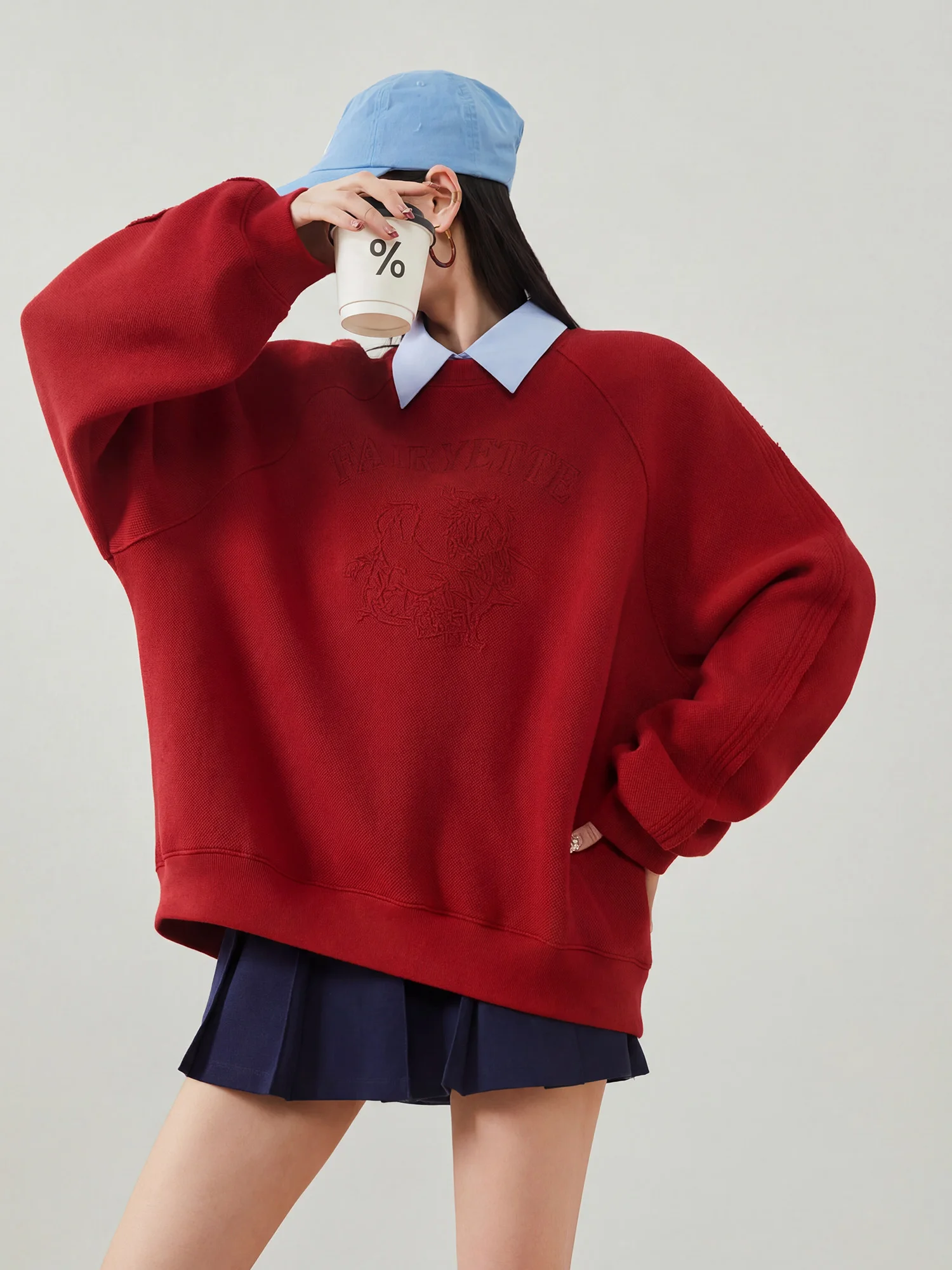 Красный свитшот с 3D-вышивкой на плечах, женский, свободного кроя, в корейском стиле, весенняя новинка, текстурированный топ, модный повседневный, из полиэстера
Красный свитшот с 3D-вышивкой на плечах, женский, свободного кроя, в корейском стиле, весенняя новинка, текстурированный топ, модный повседневный, из полиэстера