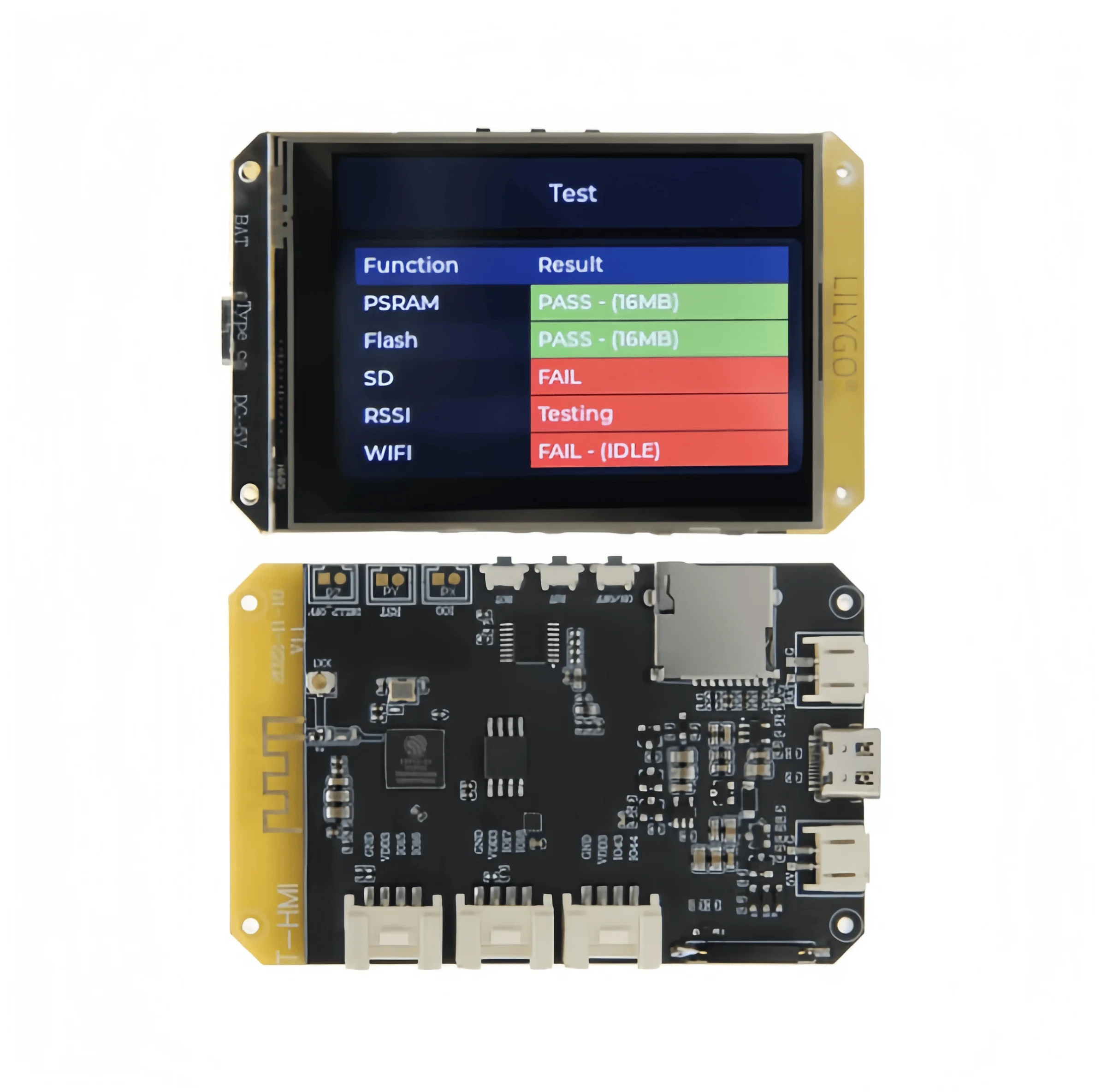 LILYGO T-HMI ESP32-S3 2.8-inch Resistive Touchscreen Development Board (Supports TF Card, Wi-Fi, and Bluetooth)
LILYGO T-HMI ESP32-S3 2.8-inch Resistive Touchscreen Development Board (Supports TF Card, Wi-Fi, and Bluetooth)