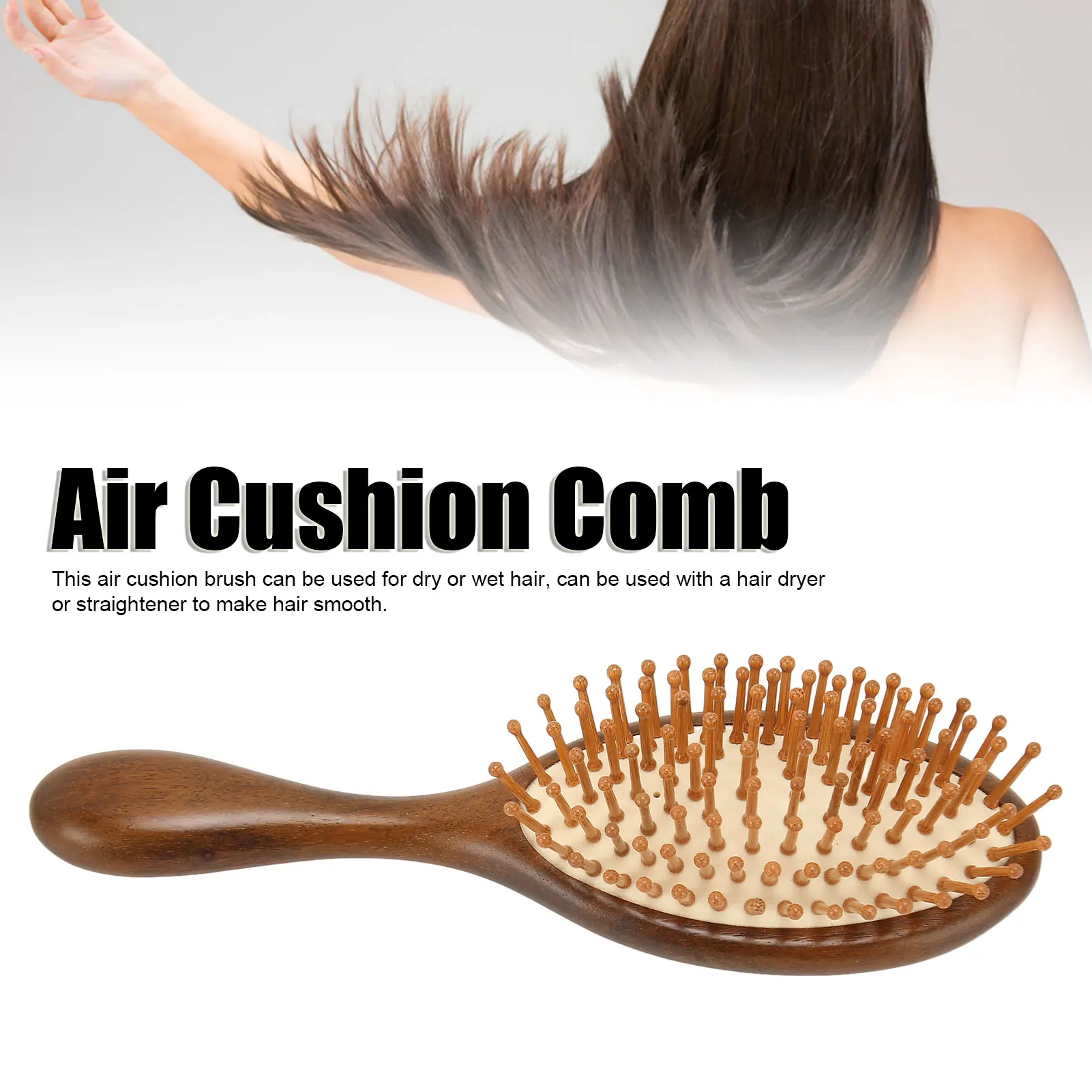 Air Cushion Combs Wooden Handle Detangling Hair Brush Scalp Massage Comb With Cleaning Brush Storage Bag
Air Cushion Combs Wooden Handle Detangling Hair Brush Scalp Massage Comb With Cleaning Brush Storage Bag