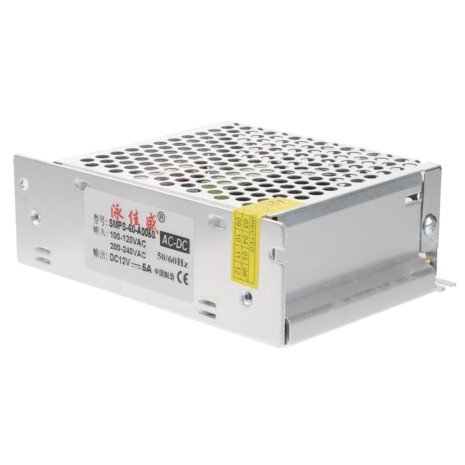 12V5A Power Supply Driver Switching Converter LED Strip Light CCTV Radio Computer Project Shortage Overload Protection Reliable
12V5A Power Supply Driver Switching Converter LED Strip Light CCTV Radio Computer Project Shortage Overload Protection Reliable