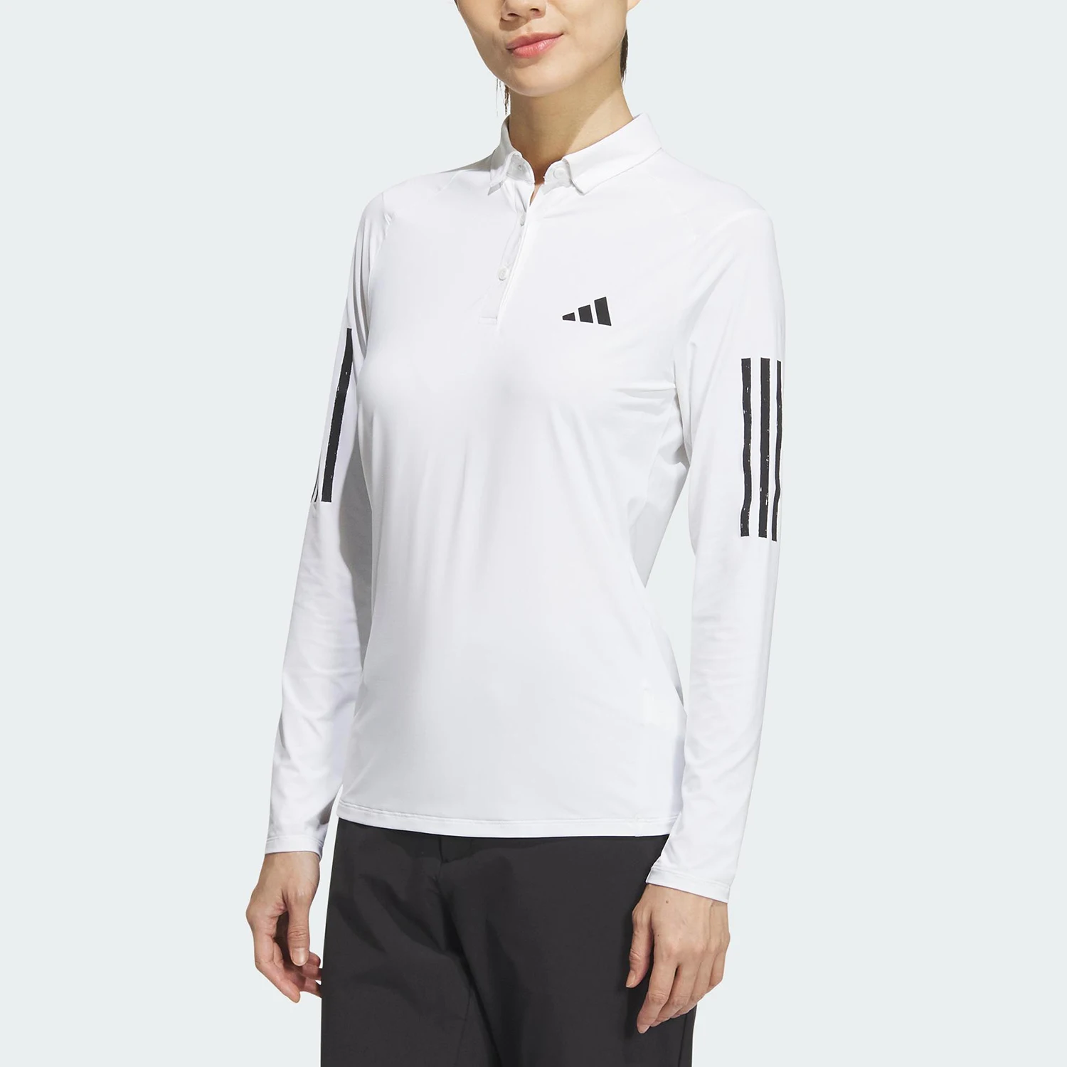 Оригинальная женская дышащая рубашка-поло Adidas AEROREADY с длинными рукавами IN6569
Оригинальная женская дышащая рубашка-поло Adidas AEROREADY с длинными рукавами IN6569