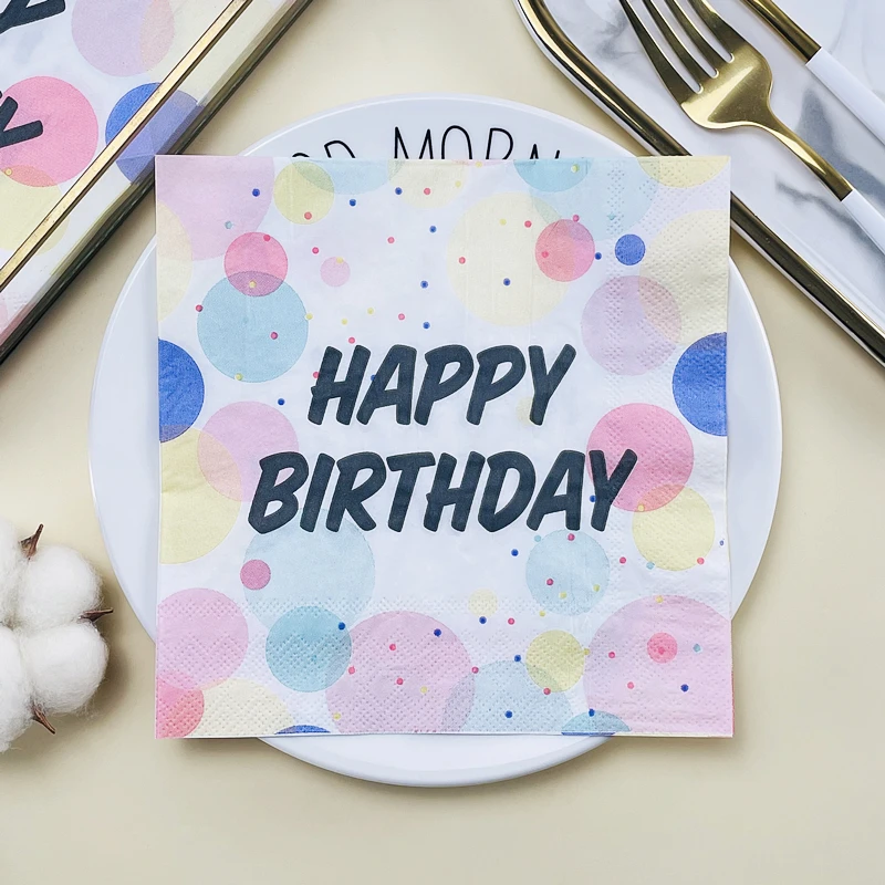 10/20pcs 2Layer 33cm Happy Birthday Napkins Cartoon Baby Birthday Party Table Decoration Paper Color Paper DIY Decoupage Paper
10/20pcs 2Layer 33cm Happy Birthday Napkins Cartoon Baby Birthday Party Table Decoration Paper Color Paper DIY Decoupage Paper