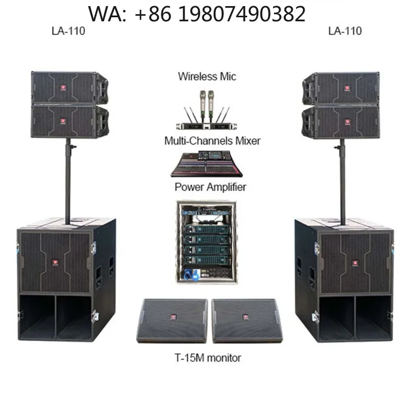 Dual 10 Inch Two Way Active Passive DJ Speaker Box, professional audio equipment for stage and club live shows
Dual 10 Inch Two Way Active Passive DJ Speaker Box, professional audio equipment for stage and club live shows