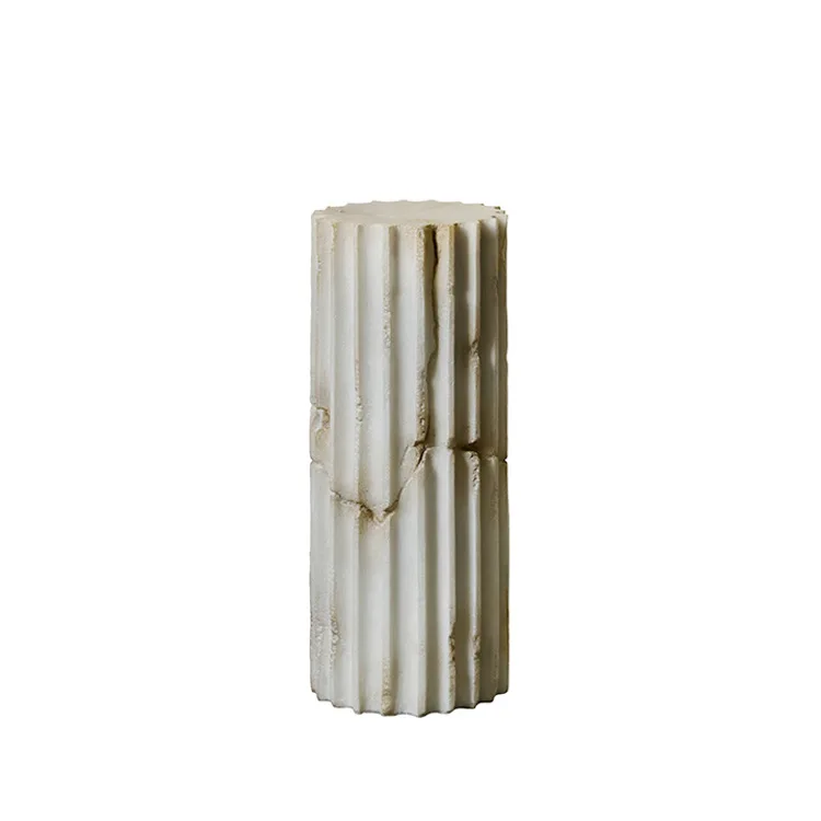 wabi-sabi wind imitation jade base floor ornament high-end art retro Roman pillar
wabi-sabi wind imitation jade base floor ornament high-end art retro Roman pillar