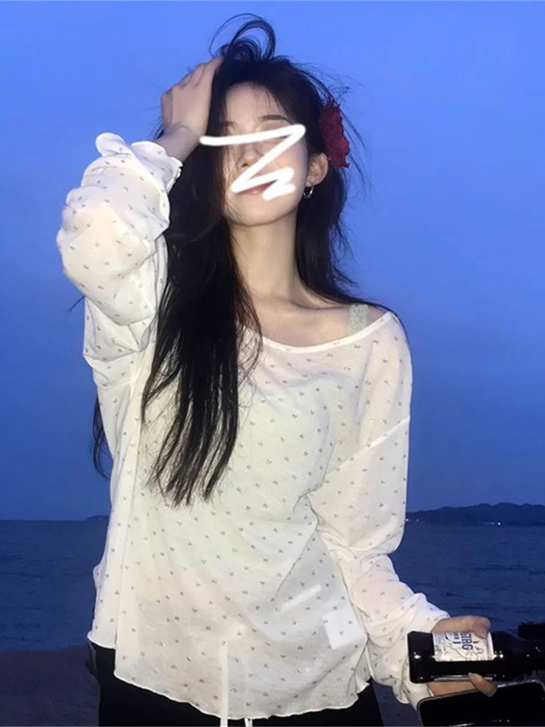 Пляжная футболка Vaion Sweet Thin Long Sleeve для женщин, летняя, с милым принтом, свободного кроя, в корейском стиле, повседневная, модная, для ношения под одеждой
Пляжная футболка Vaion Sweet Thin Long Sleeve для женщин, летняя, с милым принтом, свободного кроя, в корейском стиле, повседневная, модная, для ношения под одеждой