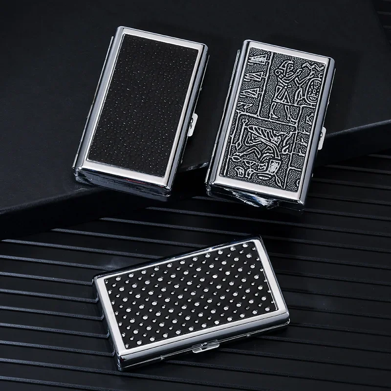 Creative Coarse Medium And Fine Universal Cigarette Box Personalized Cigarette Clip Metal Leather Portable Cigarette Box
Creative Coarse Medium And Fine Universal Cigarette Box Personalized Cigarette Clip Metal Leather Portable Cigarette Box