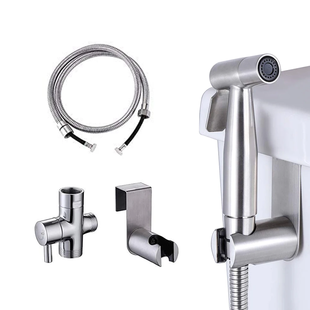 Brushed Handheld Bidet Sprayer Wall Mount Bidet Shower Toilet Bidet Sprayer Set Handheld Self Cleaning Bidet Faucet Supply Hose
Brushed Handheld Bidet Sprayer Wall Mount Bidet Shower Toilet Bidet Sprayer Set Handheld Self Cleaning Bidet Faucet Supply Hose