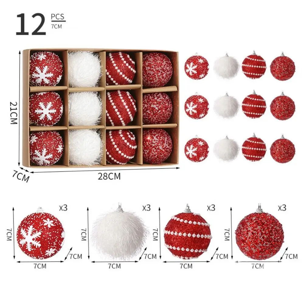 12pcs/box New 7CM Christmas Ball Foam Snowflake Christmas Tree Ball Hanging Glitter Foam Ball Crafts New Year
12pcs/box New 7CM Christmas Ball Foam Snowflake Christmas Tree Ball Hanging Glitter Foam Ball Crafts New Year