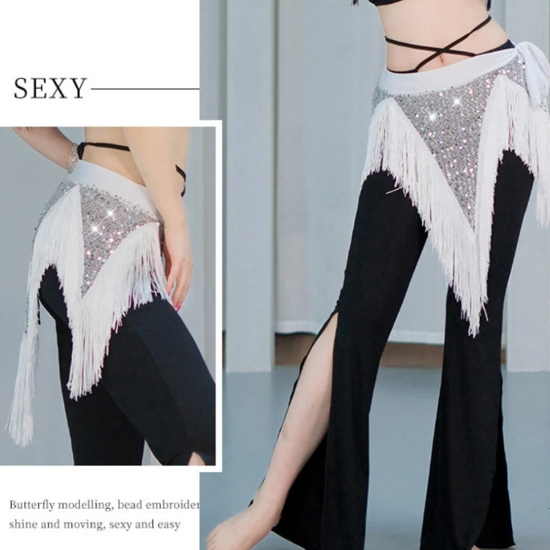 Belly Dance Tassel Belt Women's Belly Dancing Practice Fringe Hip Scarf Adult Sequins Tassel Dance Performance Accessories
Belly Dance Tassel Belt Women's Belly Dancing Practice Fringe Hip Scarf Adult Sequins Tassel Dance Performance Accessories