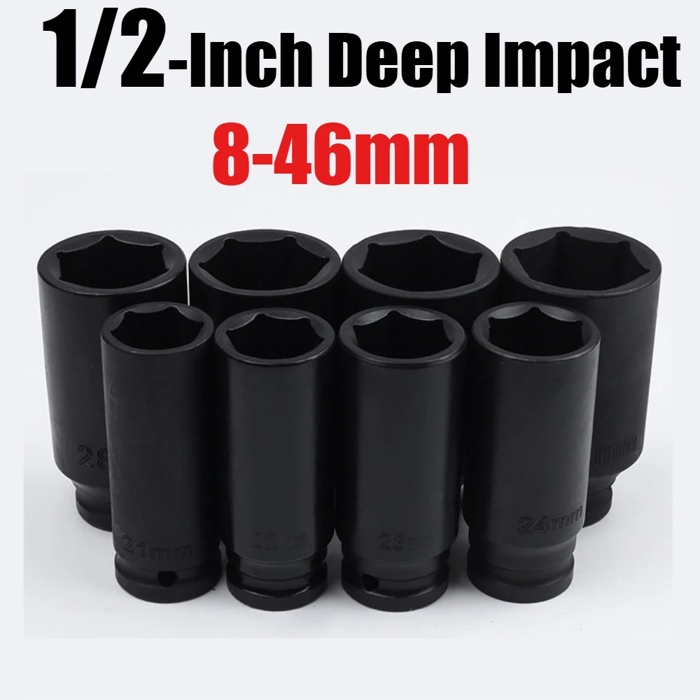 8-46mm 1/2-Inch Drive Deep Impact Socket Heat-Treated 78mm 6-Point Metric 1/2" Dr. Deep Metric Socket for Car and Home Repair
8-46mm 1/2-Inch Drive Deep Impact Socket Heat-Treated 78mm 6-Point Metric 1/2" Dr. Deep Metric Socket for Car and Home Repair