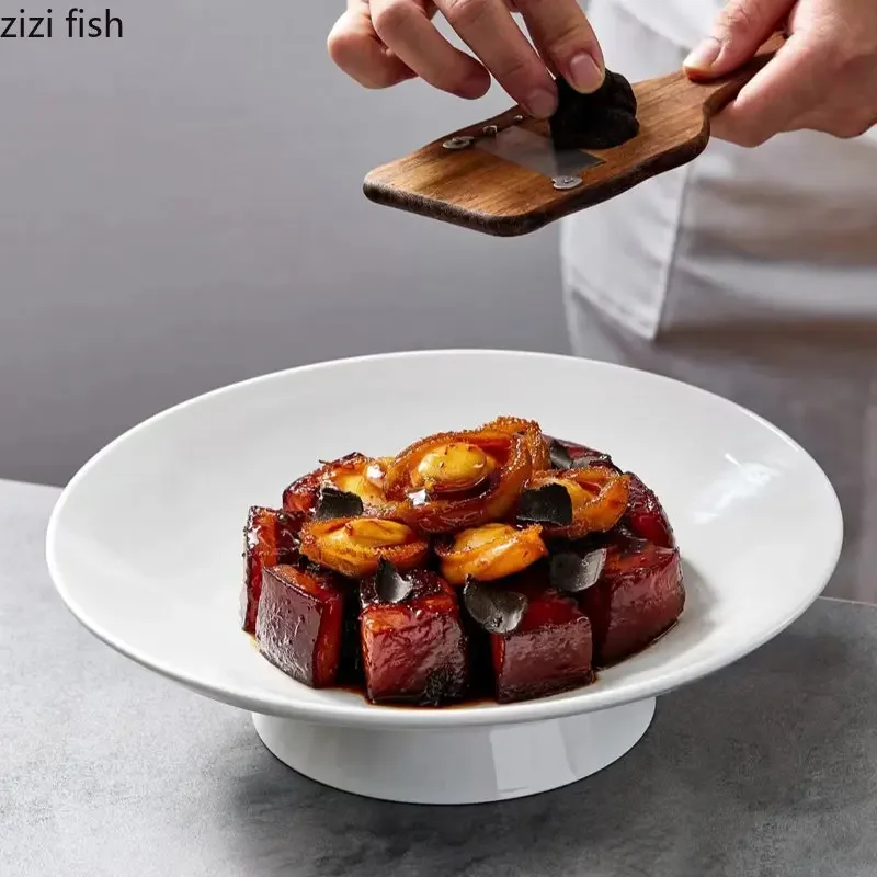 Ceramic Dinner Plate High Feet Refreshment Tray Dim Sum Plates Fruit Plate Salad Bowl Serving Plates Sushi Dish Snack Tray
Ceramic Dinner Plate High Feet Refreshment Tray Dim Sum Plates Fruit Plate Salad Bowl Serving Plates Sushi Dish Snack Tray