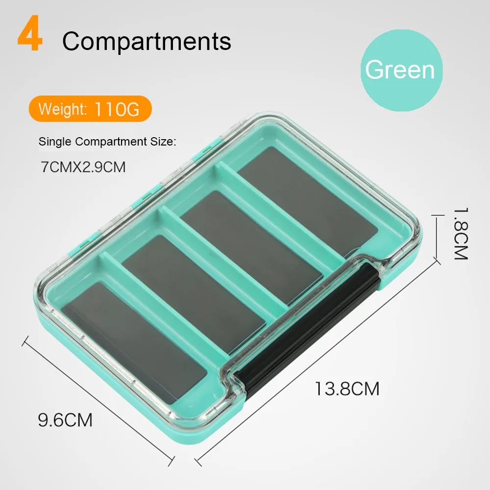 Plastic Magnetic Fishing Tackle Box Fishing Accessories 4/8/12 Compartments Fishing Hook Storage Case Portable
Plastic Magnetic Fishing Tackle Box Fishing Accessories 4/8/12 Compartments Fishing Hook Storage Case Portable