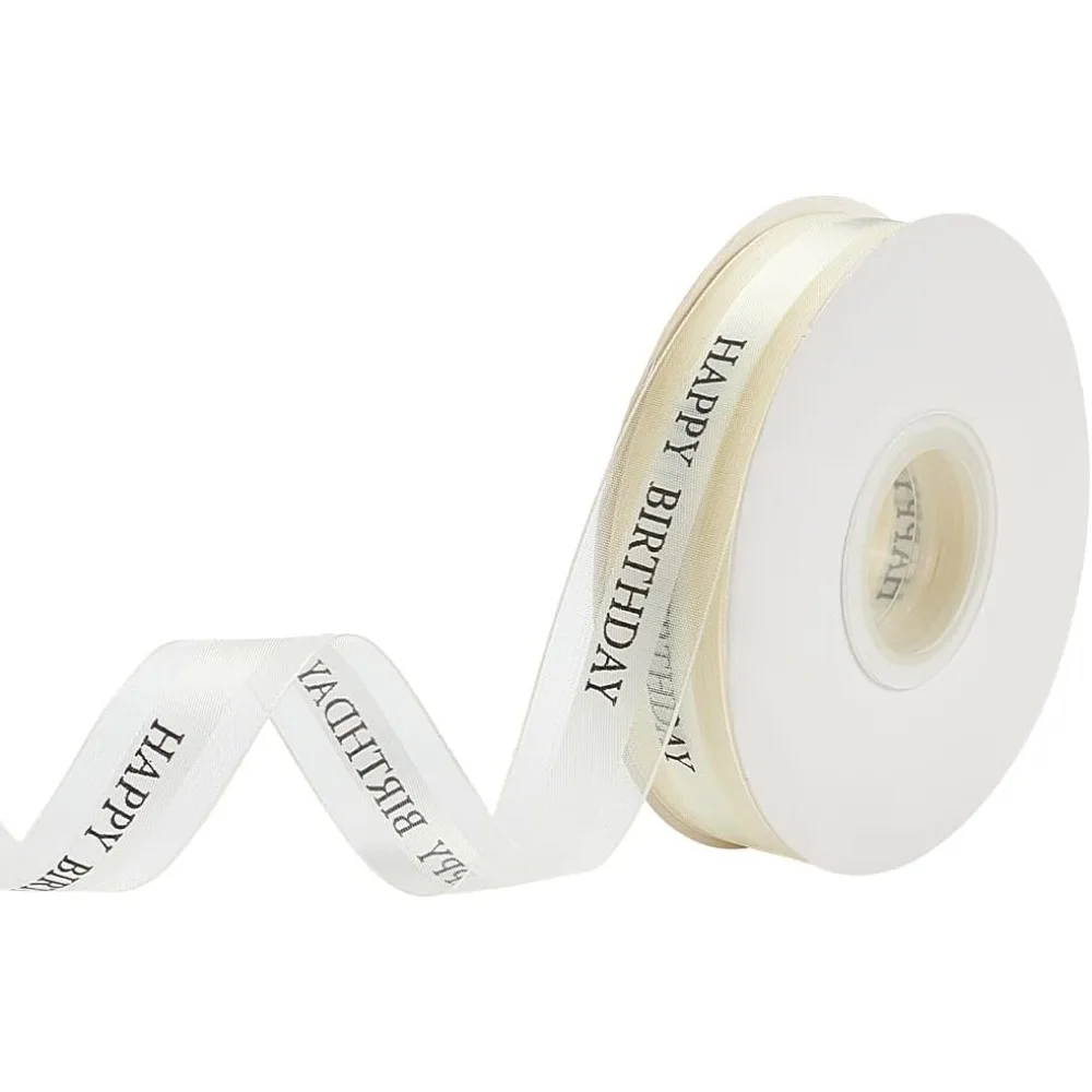 Happy Birthday Polyester Ribbons for Party Home Gift Decoration Floral White 7/8 inch(23mm) 45.00 Yards(41.15m)/Roll
Happy Birthday Polyester Ribbons for Party Home Gift Decoration Floral White 7/8 inch(23mm) 45.00 Yards(41.15m)/Roll