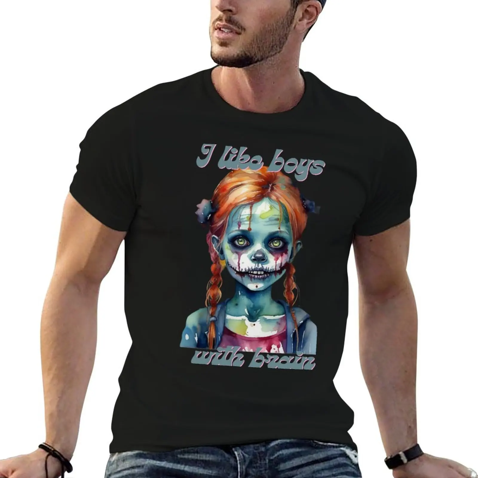 Zombie Girl I Like Boys With Brains T-Shirt funny t shirts cotton man t shirt designer T-Shirt
Zombie Girl I Like Boys With Brains T-Shirt funny t shirts cotton man t shirt designer T-Shirt