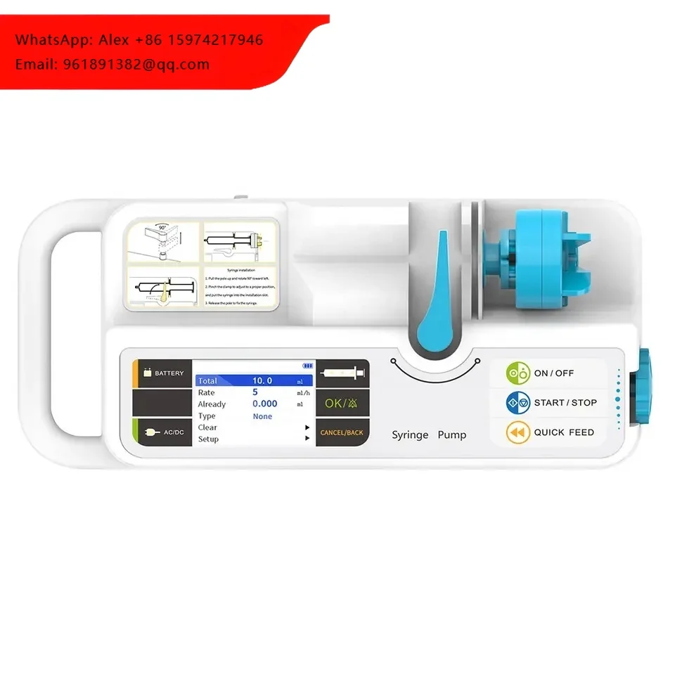 THR-SP950 Medical Cheap Portable Big LCD Display Electronic Syringe Pump For Sale
THR-SP950 Medical Cheap Portable Big LCD Display Electronic Syringe Pump For Sale