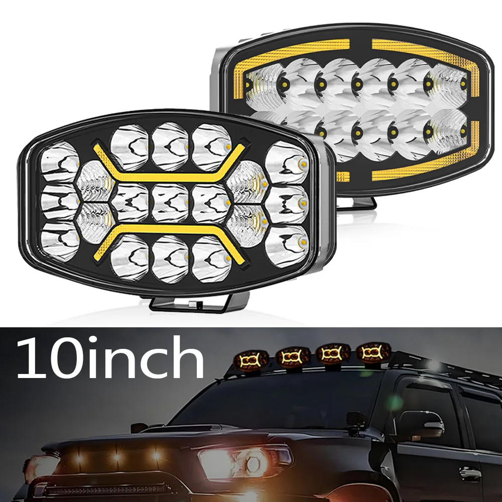 10inch Led Work Light Combo Spotlights LED DRL Driving Light White Amber Fog Light Headlamp For Off road 4x4 Jeep Truck Trailer
10inch Led Work Light Combo Spotlights LED DRL Driving Light White Amber Fog Light Headlamp For Off road 4x4 Jeep Truck Trailer