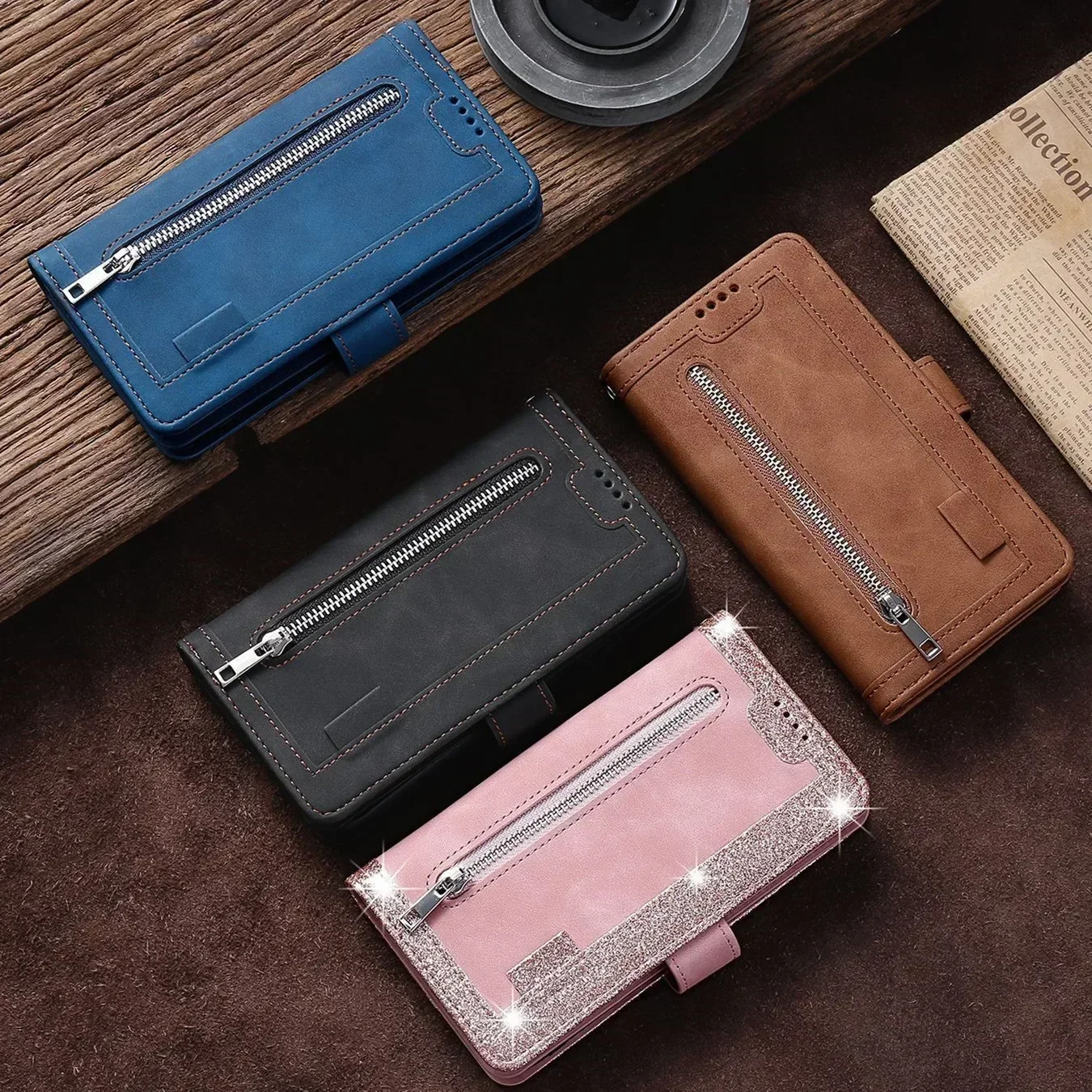 Leather Multi-Function Card Zipper Bag Phone Case For Samsung Galaxy S24 23 S22 S21 Ultra Plus A14 Case Nine Card S24Ultra Cover
Leather Multi-Function Card Zipper Bag Phone Case For Samsung Galaxy S24 23 S22 S21 Ultra Plus A14 Case Nine Card S24Ultra Cover