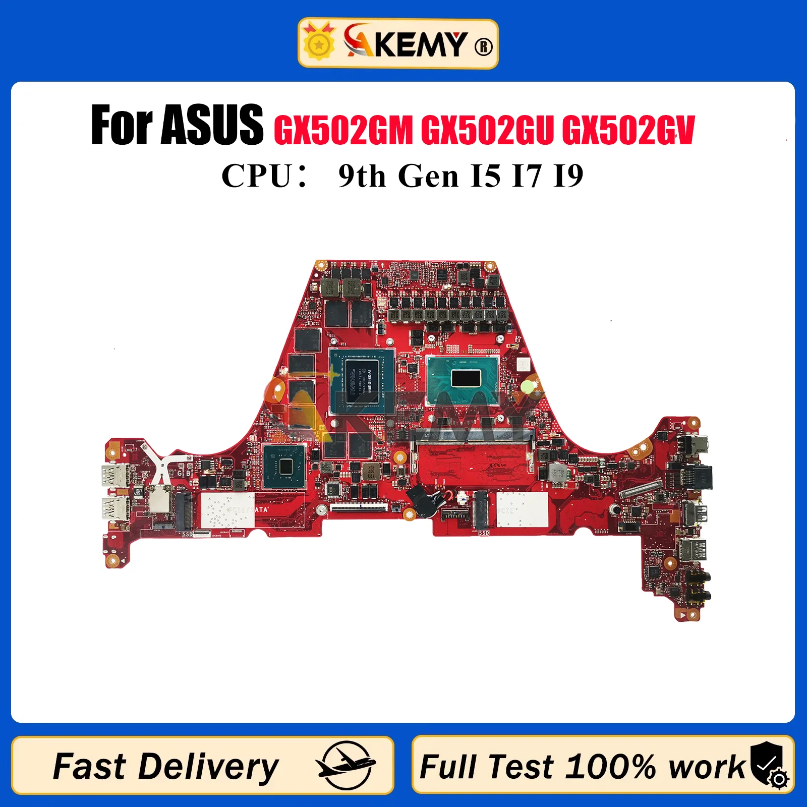 GX502GW Laptop Motherboard For ASUS ROG Zephyrus GX502G MW502G GX502GM GX502GU GX502GV GX502GW Mainboard I5 I7 I9 CPU 100% tests
GX502GW Laptop Motherboard For ASUS ROG Zephyrus GX502G MW502G GX502GM GX502GU GX502GV GX502GW Mainboard I5 I7 I9 CPU 100% tests