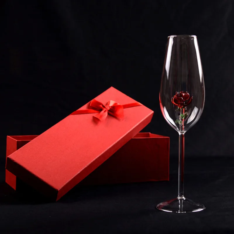 Crystal Champagne Glass With Rose Inside Creative Wine Gift Wedding Party Wine Glasses Romantic Champagne Flutes Bordeaux Goblet
Crystal Champagne Glass With Rose Inside Creative Wine Gift Wedding Party Wine Glasses Romantic Champagne Flutes Bordeaux Goblet