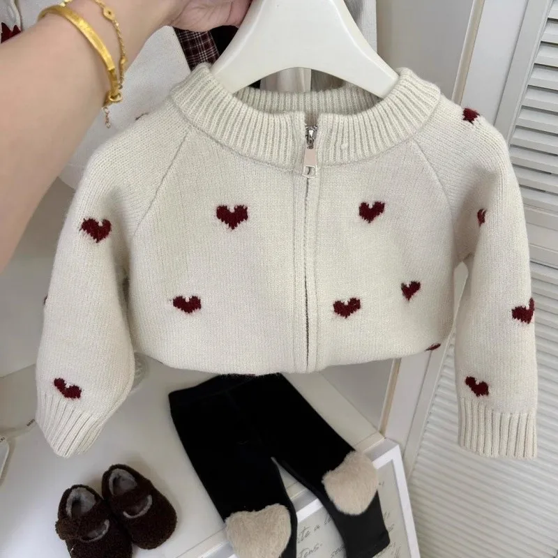 Girls Outerwear Spring and Autumn New Apricot Love Cardigan Sweet Casual Cute Fashionable Versatile Daily Wear
Girls Outerwear Spring and Autumn New Apricot Love Cardigan Sweet Casual Cute Fashionable Versatile Daily Wear