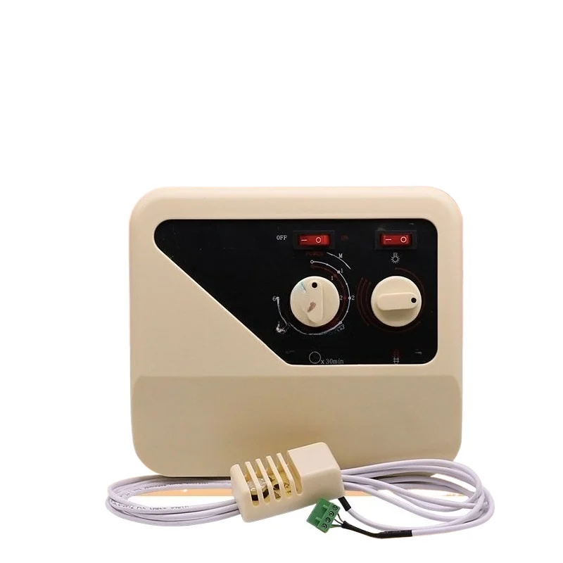 Sauna Furnace External Controller 3-15KW Dry Steamer Controller, Control Switch Panel with Temperature Control Probe Cable
Sauna Furnace External Controller 3-15KW Dry Steamer Controller, Control Switch Panel with Temperature Control Probe Cable