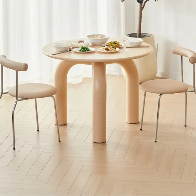 French Nordic Cream Style Round Table Round Modern Simple Small Apartment Casual Restaurant Dining Table
French Nordic Cream Style Round Table Round Modern Simple Small Apartment Casual Restaurant Dining Table