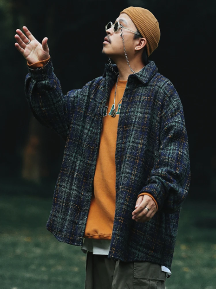 Jackets Men Casual Loose Retro Plaid Spring Autumn All-match Fashion Teenagers Daily Japanese Style Streetwear Vintage Outerwear
Jackets Men Casual Loose Retro Plaid Spring Autumn All-match Fashion Teenagers Daily Japanese Style Streetwear Vintage Outerwear