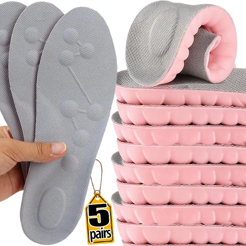 5Pairs 4D Cloud Geometric Arch Support Insoles for Men Women High Elastic Mesh EVA Shock Absorption Breathable Mesh U Shape Heel
5Pairs 4D Cloud Geometric Arch Support Insoles for Men Women High Elastic Mesh EVA Shock Absorption Breathable Mesh U Shape Heel