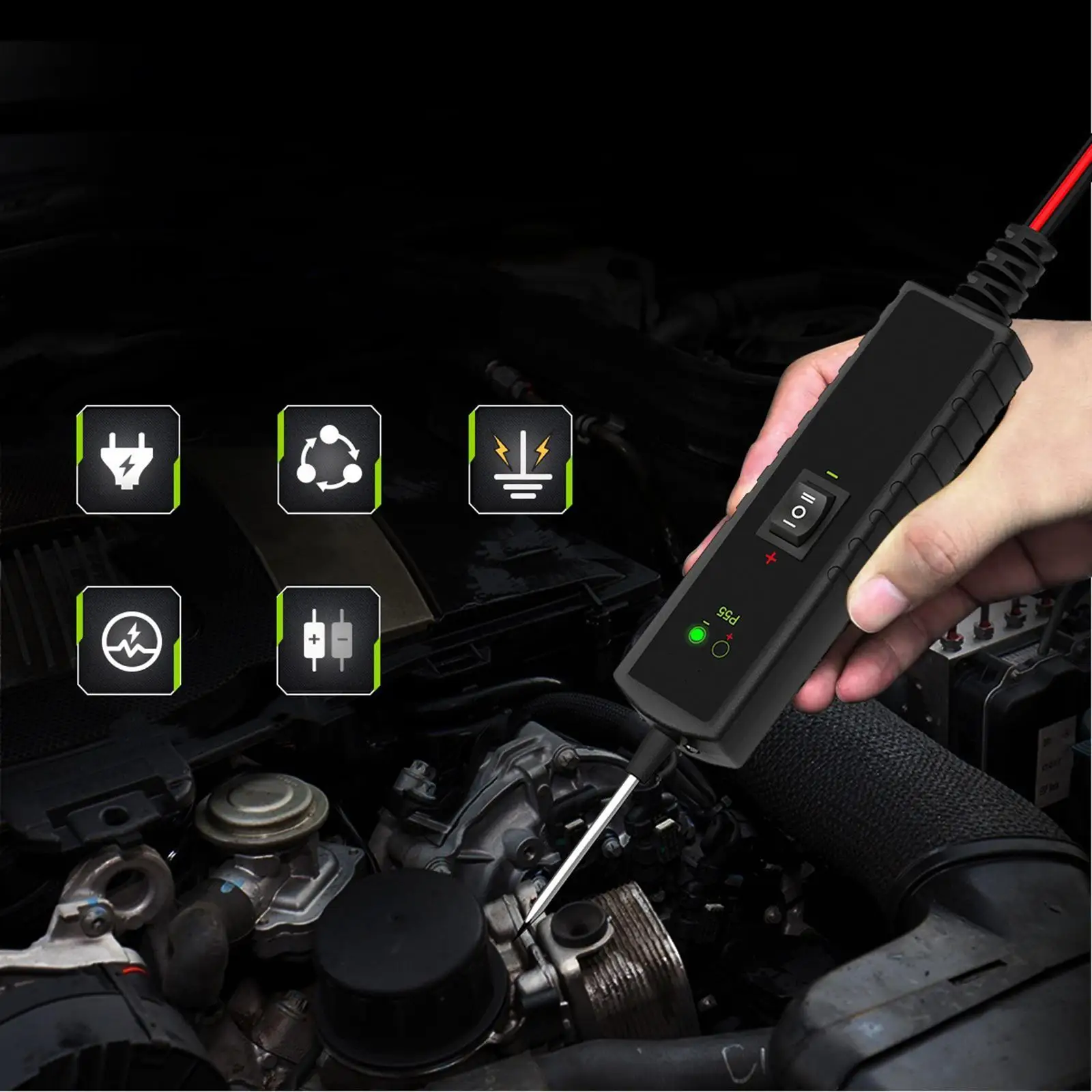 Automotive Electrical Circuit Tester Voltage Testing Auto Wire Test Device
Automotive Electrical Circuit Tester Voltage Testing Auto Wire Test Device
