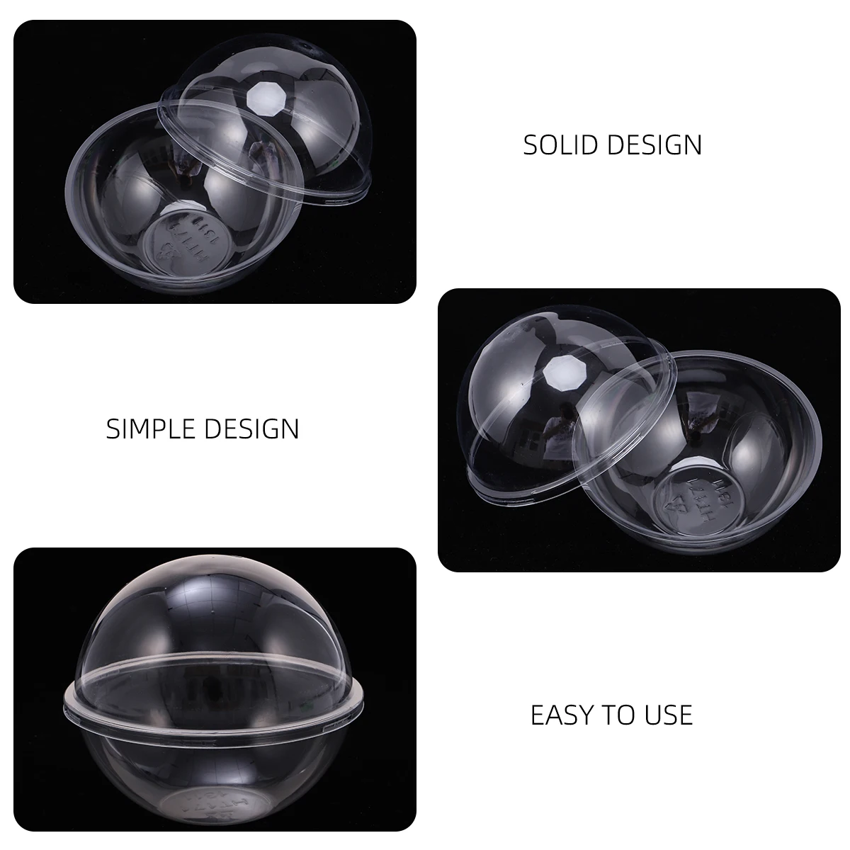 10 Pcs Transparent Mousse Ball Cake Container Plastic Pie Storage Box Shaped Holder Lightweight Portable Safe Decorative
10 Pcs Transparent Mousse Ball Cake Container Plastic Pie Storage Box Shaped Holder Lightweight Portable Safe Decorative