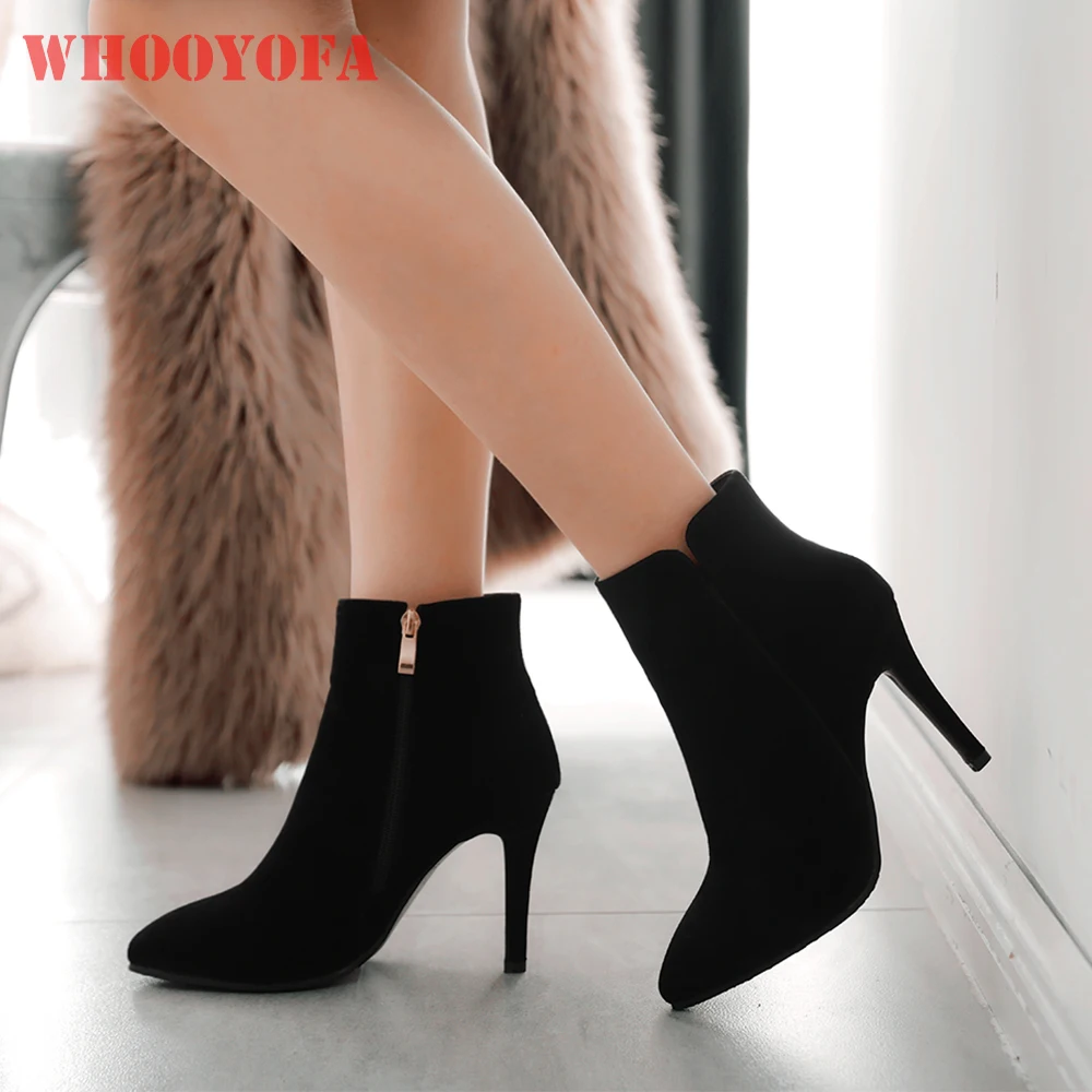 2026 Winter Classic Women Ankle Boots Pointed Toe High Heels Wide Fit Lady Dress Shoes Large Plus Size 10 45 47
2026 Winter Classic Women Ankle Boots Pointed Toe High Heels Wide Fit Lady Dress Shoes Large Plus Size 10 45 47