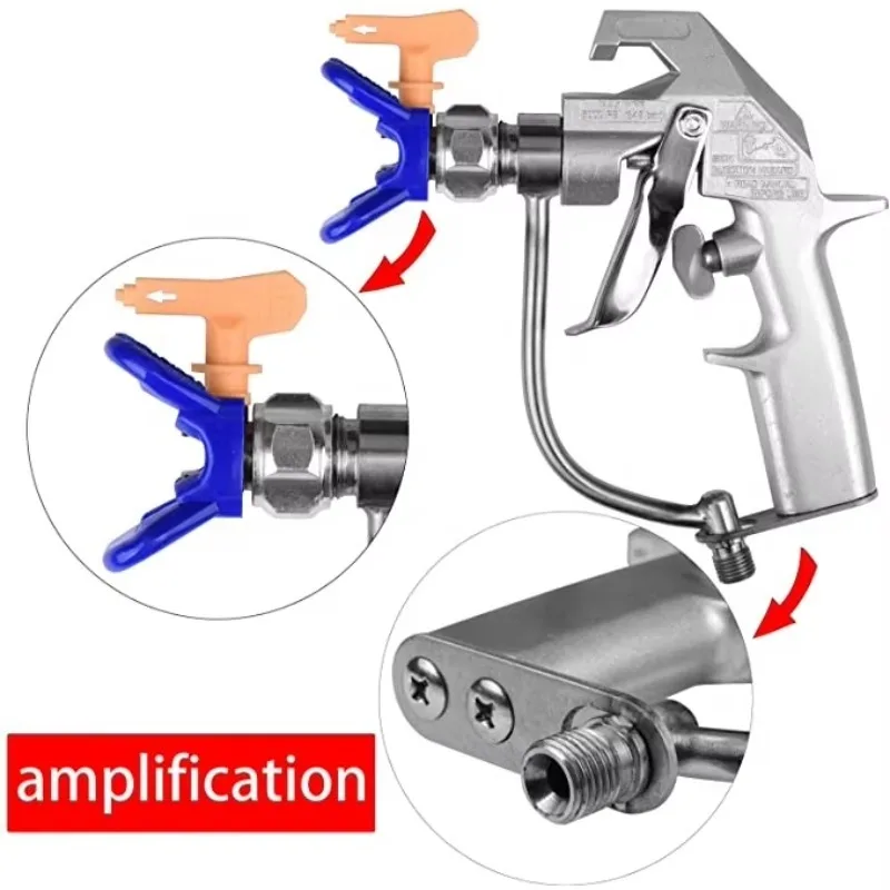 345 bar 5000 PSI Airless SprayGun with 517 Tip for Paint Sprayer
345 bar 5000 PSI Airless SprayGun with 517 Tip for Paint Sprayer