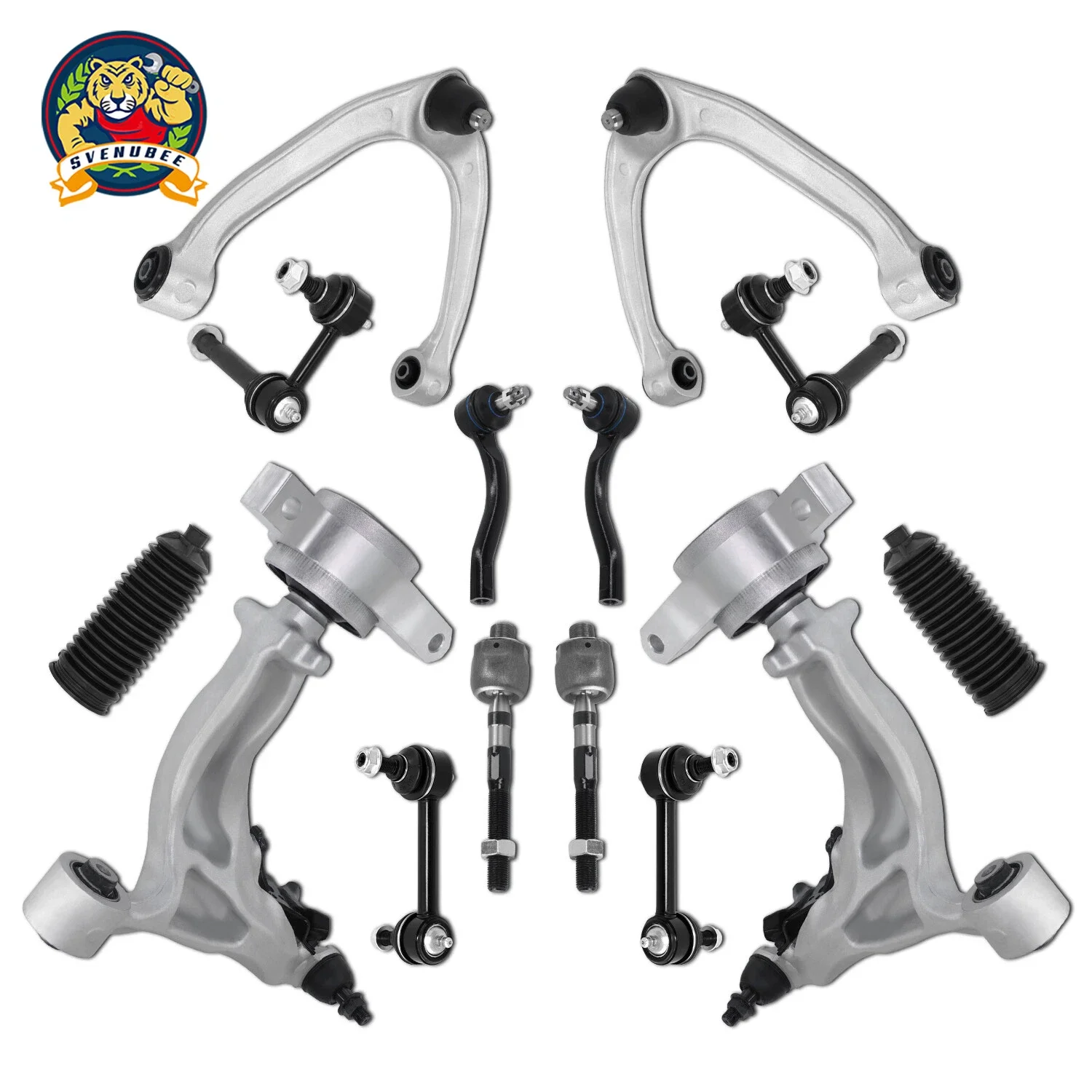Svenubee 14pcs Front Upper Lower Control Arm W/Ball Joint Suspension Kit Fits for 2008-2010 Infiniti G37,2009-2020 Nissan 370Z
Svenubee 14pcs Front Upper Lower Control Arm W/Ball Joint Suspension Kit Fits for 2008-2010 Infiniti G37,2009-2020 Nissan 370Z