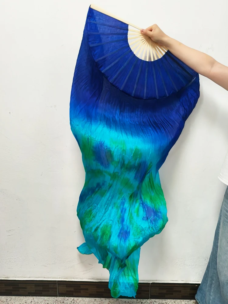 Tie-Dyed 100% Silk Veil Colored Women Stage Performance Customizable Bamboo Belly Dance Silk Fan (2pcs)
Tie-Dyed 100% Silk Veil Colored Women Stage Performance Customizable Bamboo Belly Dance Silk Fan (2pcs)