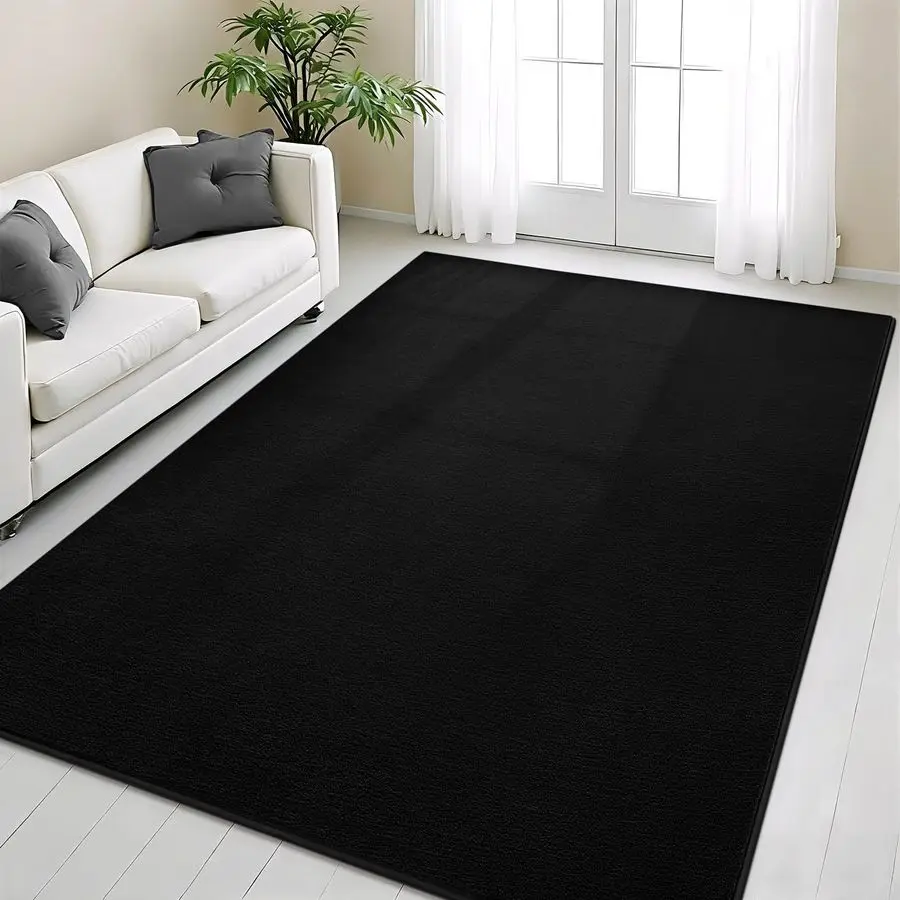 Black Area Rugs for Living Room Bedroom, 4x6 Modern Thickened MemoryFoam Throw Carpet, Super Soft Kids Boys Girls Rug, NonSlip W
Black Area Rugs for Living Room Bedroom, 4x6 Modern Thickened MemoryFoam Throw Carpet, Super Soft Kids Boys Girls Rug, NonSlip W