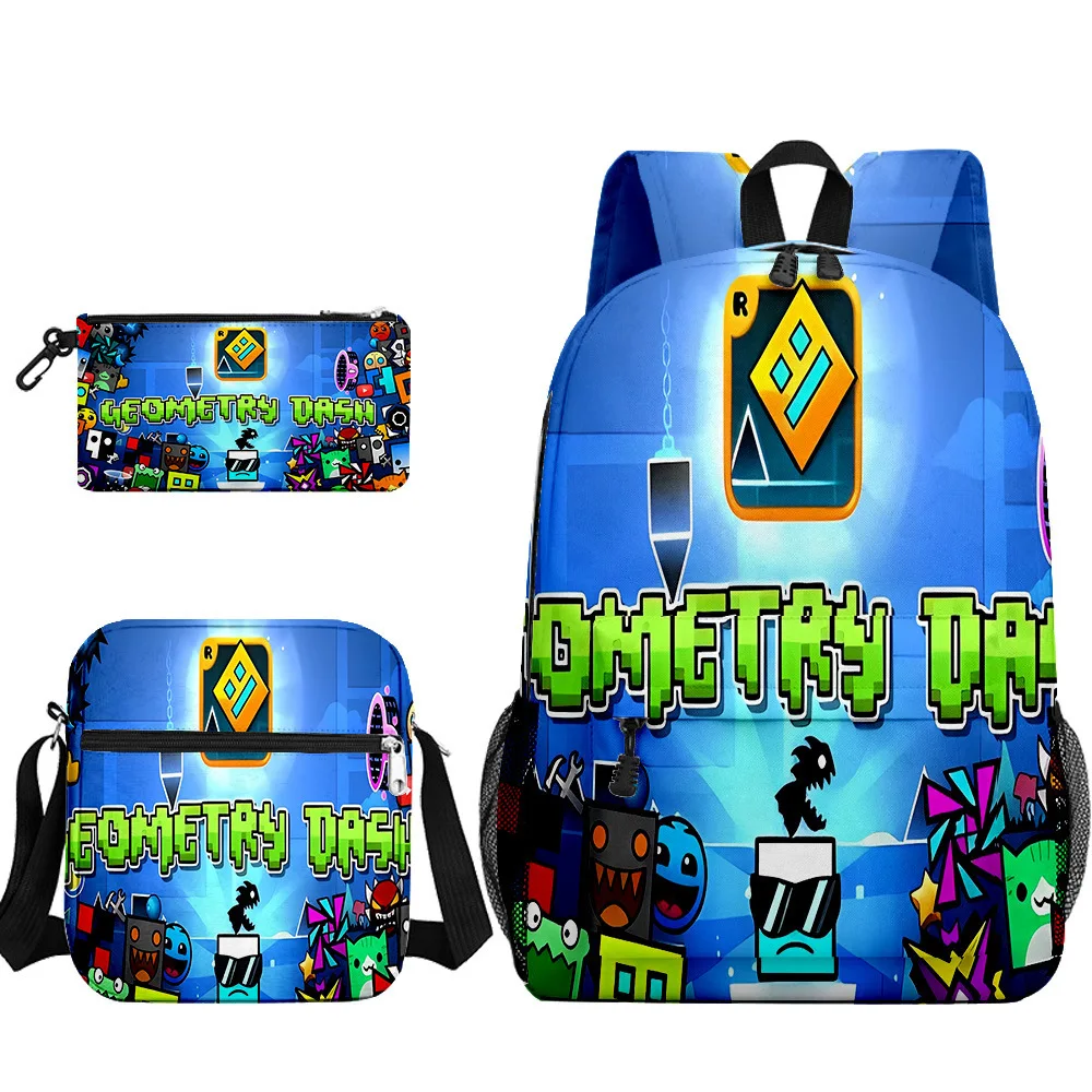 Trendy Youthful Harajuku Geometry Dash 3D Print 3pcs/Set Student Travel bags Laptop Daypack Backpack Shoulder Bag Pencil Case
Trendy Youthful Harajuku Geometry Dash 3D Print 3pcs/Set Student Travel bags Laptop Daypack Backpack Shoulder Bag Pencil Case