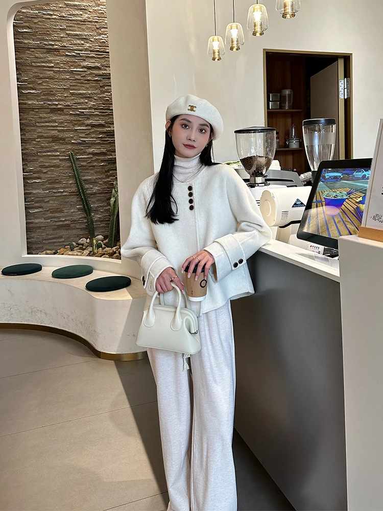 Short Woolen Jacket 2025 Spring Autumn New Style Small Fragrance Wind Coat Loose Design Sense Miniature Women's Coat
Short Woolen Jacket 2025 Spring Autumn New Style Small Fragrance Wind Coat Loose Design Sense Miniature Women's Coat