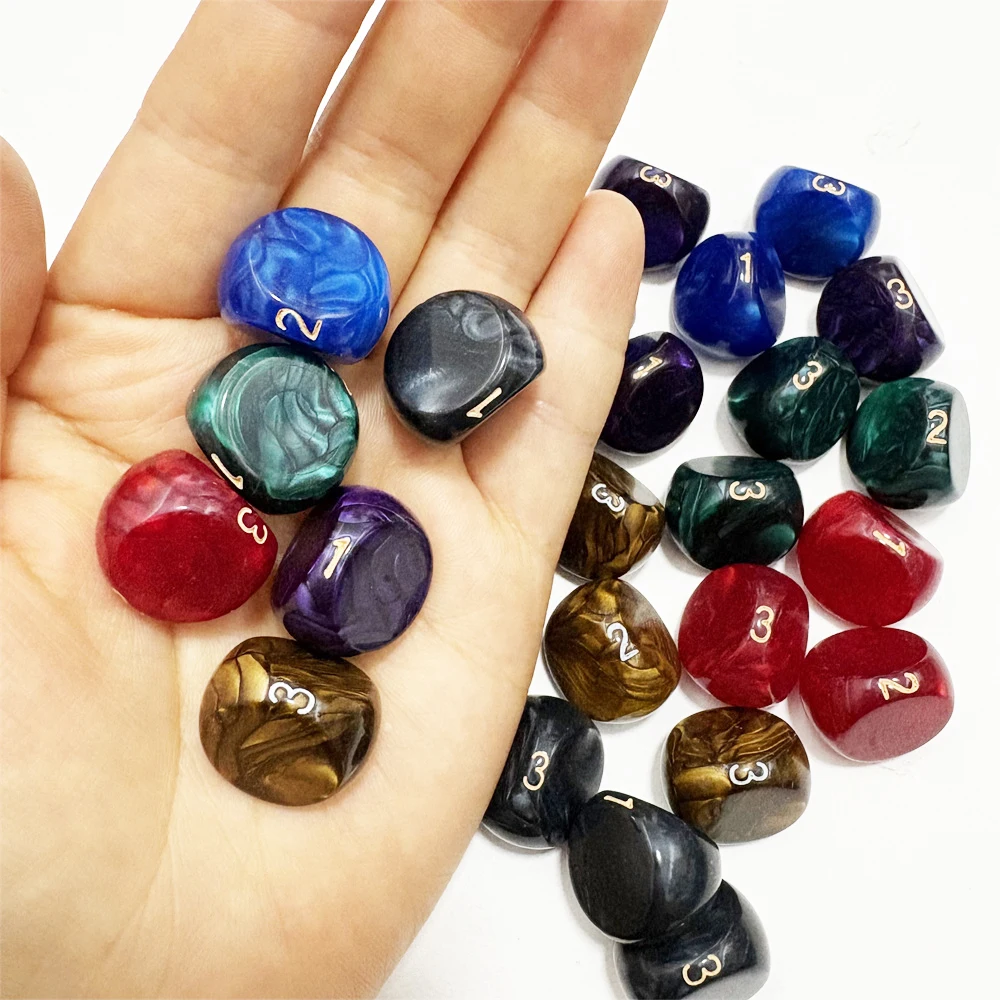 60 Pieces Multi-sides D3 With Number 1 2 3 irregular Digital Special Dice For Game Pieces Accessories
60 Pieces Multi-sides D3 With Number 1 2 3 irregular Digital Special Dice For Game Pieces Accessories