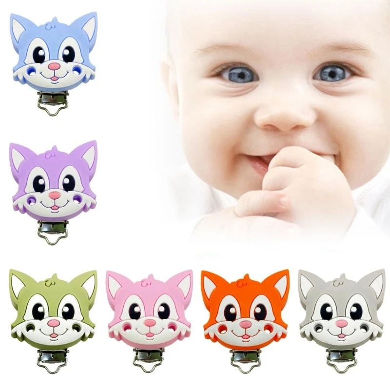 C9GB Cartoon Animal Pacifier Clips Silicone Baby Teether Safety Clasp Dummy Chain Holder DIY Nipple Accessories
C9GB Cartoon Animal Pacifier Clips Silicone Baby Teether Safety Clasp Dummy Chain Holder DIY Nipple Accessories