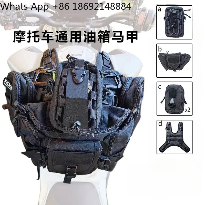 Universal Motorcycle Fuel Tank Bag with Mount Base for Fully Functional Equipment Storage and Stylish Fuel Tank Vest
Universal Motorcycle Fuel Tank Bag with Mount Base for Fully Functional Equipment Storage and Stylish Fuel Tank Vest