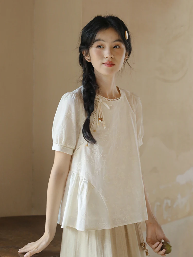 Женская хлопковая футболка Nesoulum свободного кроя с вышивкой, однотонная, с круглым вырезом, летняя, винтажная, с рукавами-фонариками
Женская хлопковая футболка Nesoulum свободного кроя с вышивкой, однотонная, с круглым вырезом, летняя, винтажная, с рукавами-фонариками