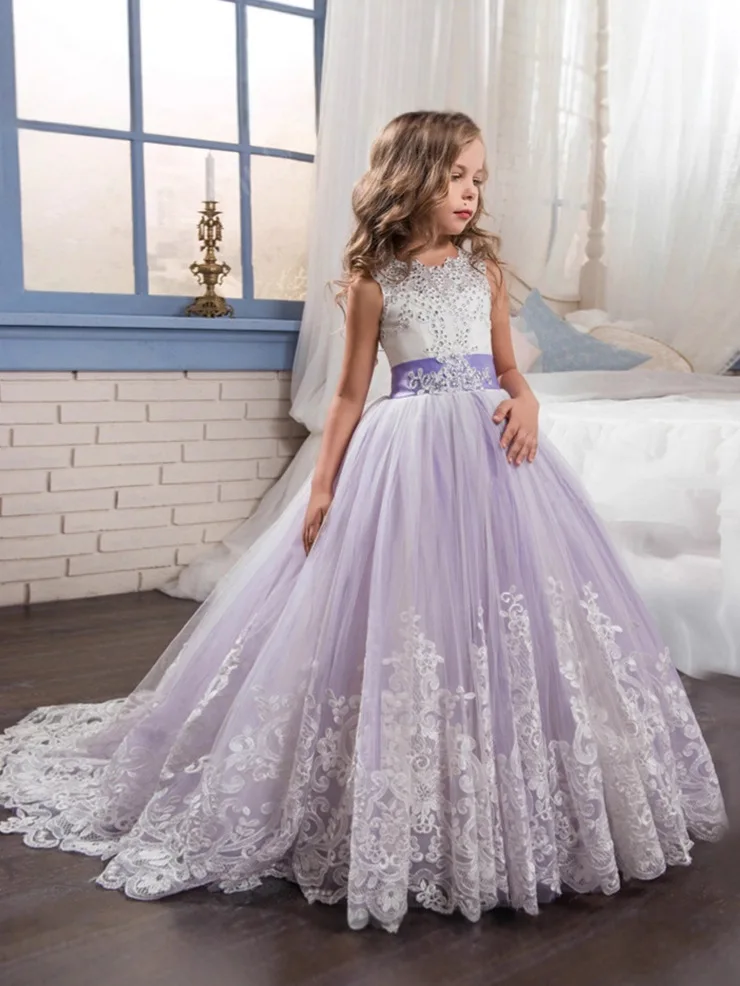 Princess Style Lace Tulle Children's Birthday Party Hostess Flower Girl Wedding Dress40
Princess Style Lace Tulle Children's Birthday Party Hostess Flower Girl Wedding Dress40