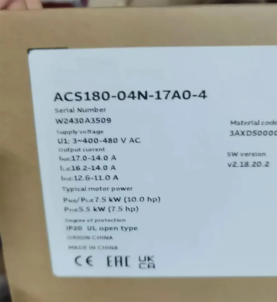 Brand New ACS180-04N-12A2-1 ACS180-04N-12A6-4 ACS180-04N-17A0-4 One Year Warranty
Brand New ACS180-04N-12A2-1 ACS180-04N-12A6-4 ACS180-04N-17A0-4 One Year Warranty