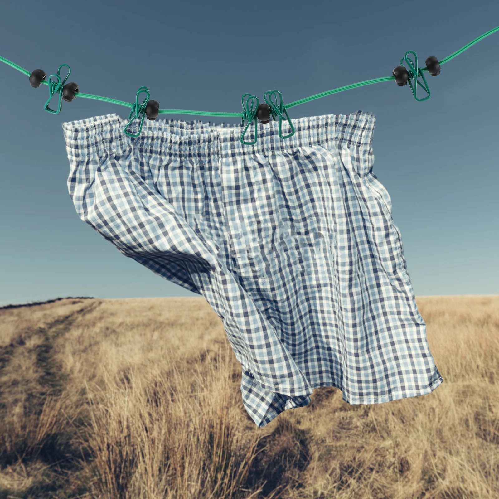 2Pcs Telescopic Drying Clothes Rope Multifunctional Windproof Non-Slip Clips Outdoor Telescopic Clothesline Outdoor Clothesline
2Pcs Telescopic Drying Clothes Rope Multifunctional Windproof Non-Slip Clips Outdoor Telescopic Clothesline Outdoor Clothesline