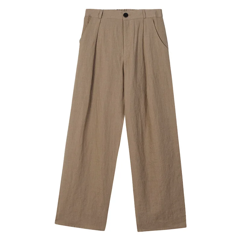 100% Linen Wide Leg Pants with Niche Design High-end Feeling Loose High Waisted Casual Suit Straight Women's Clothing
100% Linen Wide Leg Pants with Niche Design High-end Feeling Loose High Waisted Casual Suit Straight Women's Clothing